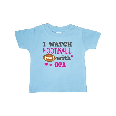 

Inktastic I Watch Football with My Opa Gift Baby Girl T-Shirt