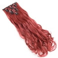 thumbnail image 4 of SEGO Clip in Hair Extensions Full Head Thick Long Straight/Curly Wave Hair 8 pieces 18 clips, 4 of 8