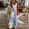 thumbnail image 4 of MANEKI WASH BLUE Sleeveless Dress summer dresses for women fairy dress women dresses, 4 of 6