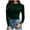 Green, variant on Giftesty Womens Bottom T-Shirts Clearance Women's Fall Fashion Long Sleeve Stretch Slim Fitted Ribbed T-Shirt Blouse Solid Basic Tops