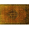 thumbnail image 1 of Ahgly Company Machine Washable Indoor Rectangle Persian Yellow Traditional Area Rugs, 2' x 5', 1 of 4