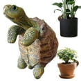thumbnail image 2 of IOTdou Tortoise Figure Plant Pot Hanger Cute Climbing Tortoise Statue Resin Tortuga Plant Pot Hugger Hanging Turtle Statue for Yard Garden Ornaments Vase Terrarium Decoration 1.6" x 2.4" x 3", 2 of 6