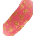 thumbnail image 3 of Motique Accessories 1.5 inch Butterfly Fabric Headband Hair Band - Coral, 3 of 3