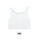 thumbnail image 4 of Guardurnaity Carpeta de pecho plano para mujer, portátil, plegable, lavable, con cremallera, transpirable, Color sólido, absorbente de sudor, Ropa interior Blanco 3XL, 4 of 6