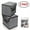 2 Pack 10.3 ", variant on Foldable Storage Box 2 Storage Boxes，Storage Bins，Storage Bins with Lids. Filing Cabinets for Home Office. Linen Storage Box, Used to Store Toys, Clothes, Paper and Books. 6.3*7.9*10.3 inches.(Grey)