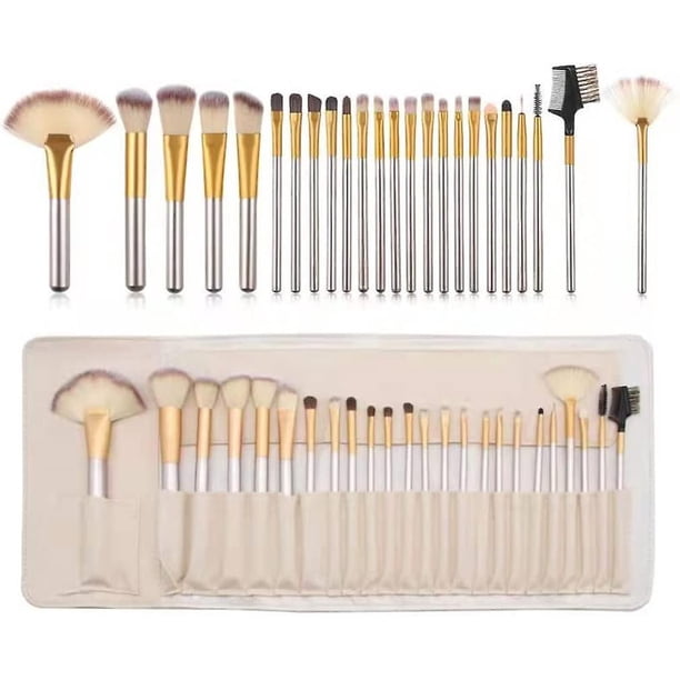 Makeup Brushes, 24 PCS Professional Makeup Brushes Premium Synthetic Brush Powder Cream Liquid Face Eyeshadow Cosmetic Brush