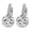 White, variant on AYYUFE Women Round Cubic Zirconia Inlaid Huggie Hoop Earings Piercing Jewelry Gift Silver Plated Copper, Cubic Zirconia Wh