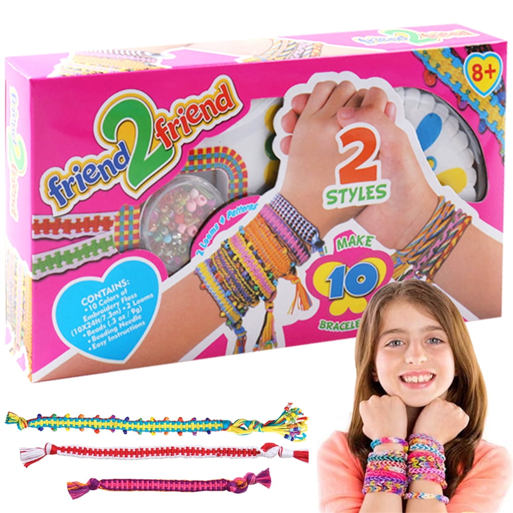 Friendship Bracelet Making Kit Jewelry Making Kit Alphabet Beads Girls Gift  Beads Kit Letter Beads Embroidery Floss Kids Beads Bracelets - Etsy