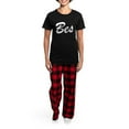 thumbnail image 4 of CafePress - Besties Pt 1 Pajamas - Women's Short Sleeve Print T-Shirt and Pants Dark Cotton Pajama Set, 4 of 7