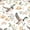 Cream, variant on Manfei Rustic Aniaml Mallard Shower Curtain 72Wx72L,Vintage Countryside FloralBathroom Curtain