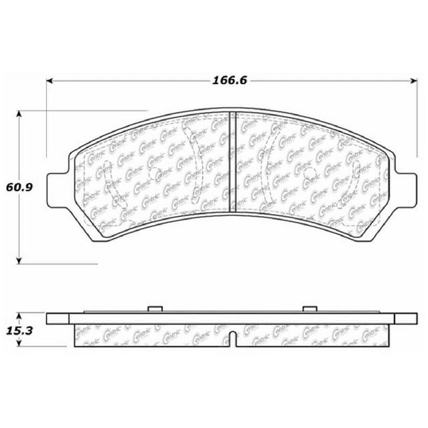 Go-Parts OE Replacement for 1997-2005 Chevrolet Blazer Front Disc Brake Pad Set for Chevrolet Blazer