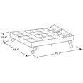 thumbnail image 3 of Lifestyle Solutions Canapé d’extérieur convertible, rouge pourpre, 3 of 9