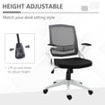 thumbnail image 4 of Vinsetto Mesh Home Office Chair Swivel Task Chair w/ Lumbar Support, Black, 4 of 10