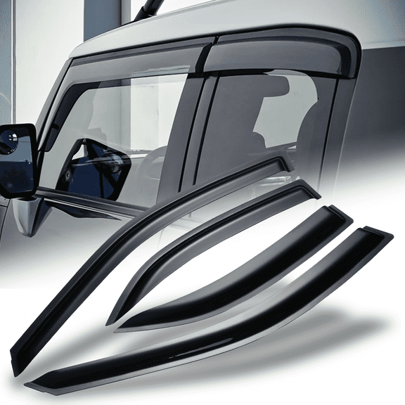 Magshion 4Pcs Set Window Visor Deflector Sun Rain Guard Smoke Tinted Outside Mount for 2002 2003 2004 2005 2006 Toyota Camry