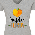 thumbnail image 4 of Inktastic Naples Florida Orange in Heart Women's V-Neck T-Shirt, 4 of 5