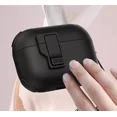 thumbnail image 5 of GadgetCom Étui de Remplacement Compatible avec Apple AirPods Pro 1 2, Étui de Protection TPU PC à Ouverture Instantanée avec Verrou Sécurisé et Courroie, 5 of 5