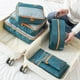 thumbnail image 3 of Bolsa De Almacenamiento De Viaje Organizador de almacenamiento de viaje a prueba de humedad para ropa del hogar, zapatos (verde militar), 7 Uds., 3 of 5