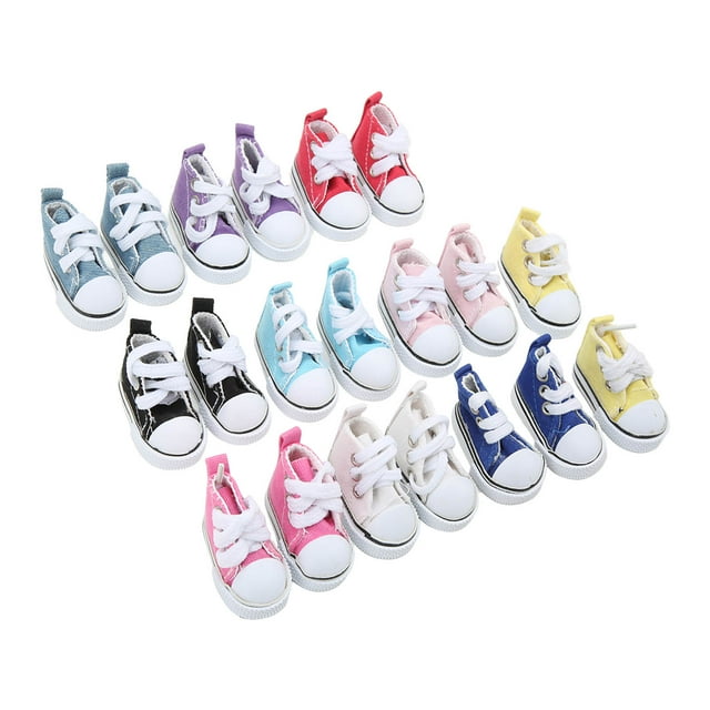 Doll Shoes, High Frictional Force Slip Exquisite Mini Shoes Rubber Bottom 10 Pairs For 1/6 Doll For Girls