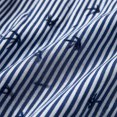 thumbnail image 5 of ClodeEU Women's Striped Embroidered Plus Size Print Short Sleeve Peplum Blouse, Casual Button Down Summer Shirt Navy,Women's Plus XXXXL, 5 of 6