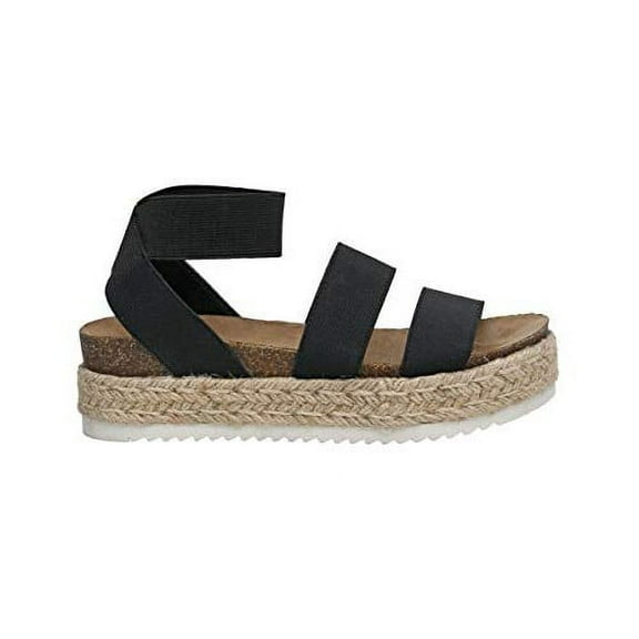 CUSHIONAIRE Women's Mandy Cork Espadrille Wedge Sandal  Wide Widths Available