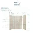 thumbnail image 5 of Transolid Ewk484872 Expressions 48" W X 48" D X 72" H Three Panel Shower Wall Kit -, 5 of 6