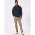 thumbnail image 5 of DARING DIVA Long Sleeve Jacquard Pullover Hooded Sweatshirts L Navy Blue, 5 of 7