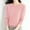 Pink, variant on Dpytoraw Women's Casual Crew Neck Solid Color Pullover Sweater