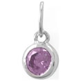 thumbnail image 1 of Precious Stars Round CZ February Birthstone Charm, 1 of 2