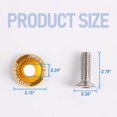 thumbnail image 4 of Jdmspeed 20 Piezas Oro Cnc Billet Aluminio Guardabarros Arandela Motor Bahía Kit De Vestir, 4 of 5