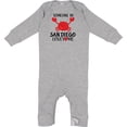 thumbnail image 2 of Inktastic Someone in San Diego Loves Me Baby Romper Coveralls, 2 of 4