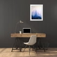 thumbnail image 3 of Clement, Diane 19x24 White Modern Wood Framed Museum Art Print Titled - Blue Winter, 3 of 4