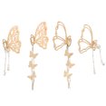 thumbnail image 1 of 4pcs Hair Claw Clips Tassel Claw Clamps Jaw Clips Hair Accessory for Women, 1 of 8