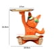 thumbnail image 3 of Bulldog caja de almacenamiento decoración con palé escultura de mesa de resina para el hogar (naranja) Ehuebsd Libre de BPA, 3 of 8