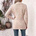 thumbnail image 5 of VEKDONE Womens Heathered Knit Cardigan Shawl Collar Open Front Overcoat Relaxed Fit Ribbed Cuffs and Hem Jackets Fall Winter Fashion Clothing for Commuting, 5 of 6