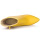 thumbnail image 4 of Botines de tacón en bloque con punta en punta para mujer Amarillo 37, 4 of 6