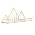 thumbnail image 3 of Estante Decoración Del Hogar Cocina Baño Estante De Pared dorado SM SunniMix Estante de pared de rejilla de hierro, 3 of 6