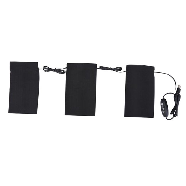 Wosthever Almohadilla de calefacción eléctrica de invierno para acampar al aire libre ropa calentada chaqueta abrigo 1-drag-3 almohadillas Deportes de nieve