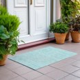 thumbnail image 6 of Addison Rugs Chantille Indoor/Outdoor Transitional Floral Teal Washable Rectangle Rug, 1'8" x 2'6", 6 of 6