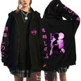 thumbnail image 1 of Sudadera de manga larga con cremallera de Kimetsu No Yaiba, Demon Slayer, Kokushibo, Kamado, Nezuko, Kyoujurou, 1 of 4