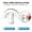 117#White, variant on Pool Aerator Nozzle, Waterfall Fountain Sprinkler Head Improves Water Circulation And Oxygenation, Pool Water Feature Attachment for Inground Pools Garden Ponds Backyard Landscaping