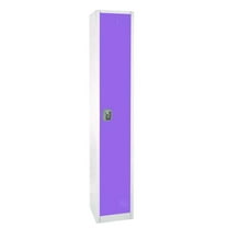 AdirOffice ALHI629201PUR Steel Storage Locker, 1 Compartment, 12 x 12 x 72 in., Purple