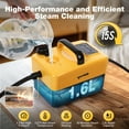 thumbnail image 2 of Powerful Steam Cleaner, 15s Heat-Up 1.6L Tank 3.5 Bar High Pressure,Heating Steamer with 6 Levels,1500WHandheld Portable Steamer for Home Car Tile Grout, 2 of 9