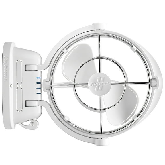 SEEKR by Caframo Sirocco II 3-Speed 7" Gimbal Fan - White - 12-24V | Bundle of 2