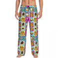 thumbnail image 1 of Custom Manga Garfields Cartoon Anime Cat Pattern Pajama Pants Men‘s Sleepwear Lounge Sleep Bottoms Stretch with Pockets, 1 of 7