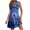 Blue, variant on WFJCJPAF 2025 New Halloween Halloween Dresses for Women Plus Size 26,Women's Summer Comfort Fashion Printing Pocket Sleeveless V-Neck Dress - Hot Pink L