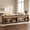 Reclaimed Caramel Oak, variant on SICOTAS 60" Wide Rattan Console Table with 3 Drawers –Boho Farmhouse Coastal Entryway Table for Living Room, Hallway, Behind Sofa – Anti-Slip Raised Edge & Large Open Shelf – Reclaimed Caramel Oak