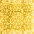 thumbnail image 1 of Ahgly Company Indoor Square Oriental Yellow Traditional Area Rugs, 7' Square, 1 of 4