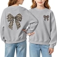 thumbnail image 2 of Shadoumai Girls Oversized Crewneck Sweatshirt Kids Pullover Sweater Cute Sweatshirts for Girls Lined Sweatshirt, 2 of 9