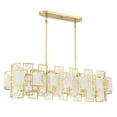 thumbnail image 2 of Portia 6-Light Linear Chandelier in True Gold, 2 of 6