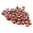 thumbnail image 2 of 100 Pièces Rondes Perles Plates avec des Trous Collier Boucle d'Oreille Bracelets Shinny DIY Poli Coloré Entretoise Perle Bijoux à la Main Ensemble pour Collier Type 10, 2 of 7